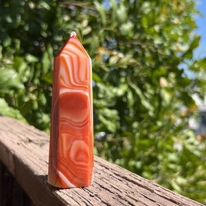 NEW 4.43" MADAGASCAR CARNELIAN TOWER